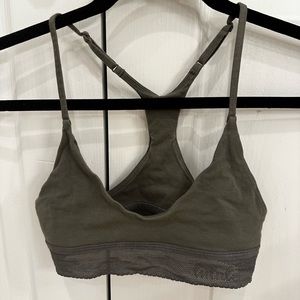 Lululemon cotton bralette with logo detailing